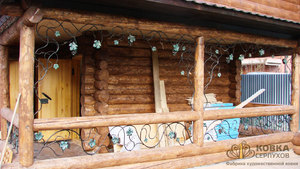 кованые перила для балкона